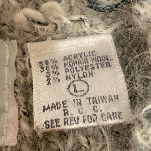 Vintage D.D. Sloane Mohair wool Blend Sweater Fisherman Core B22 - Picture 7 of 8